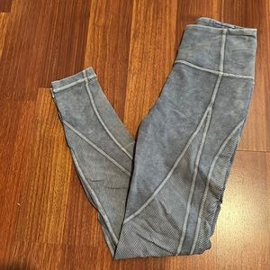 LuluLemon Wonder Unders Ribbed Grey